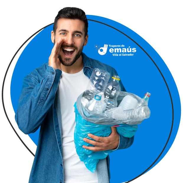 Persona reciclando